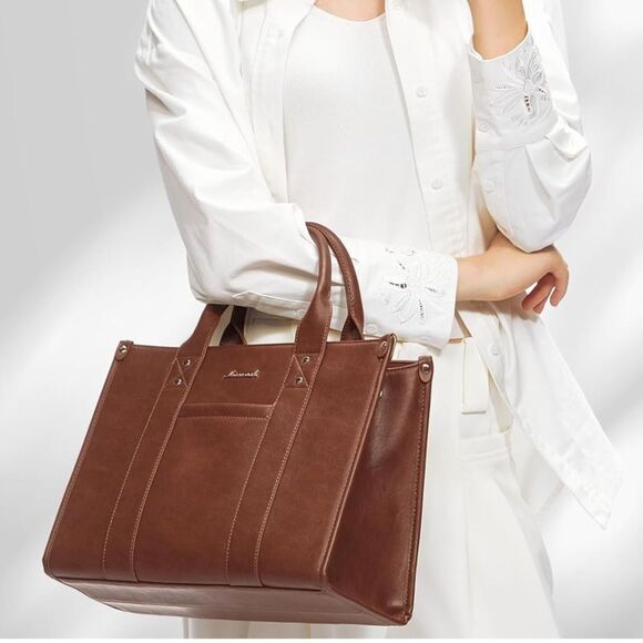 Leather Tote Bag Handbag - Picture 1 of 6